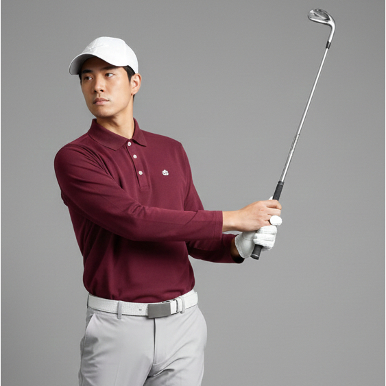 ARNALDO BASSINI UNGU Baju Golf Kaos Kerah Poloshirt Jersey Tenis Padel Dryfit - Buat Pria Laki-laki 