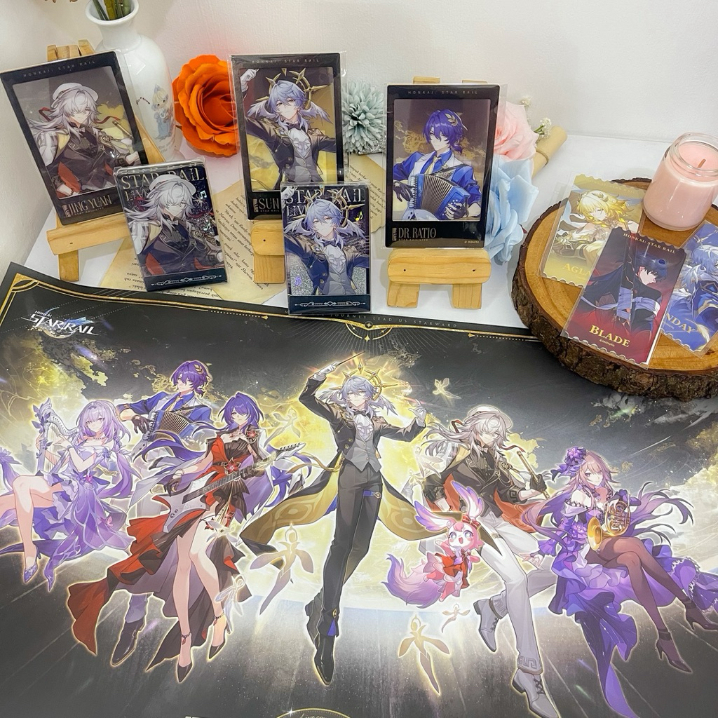 OFFICIAL Honkai Star Rail HSR Concert 2025 Ratio Veritas Sunday Jing Yuan Jewel Sand Acrylic Poster 