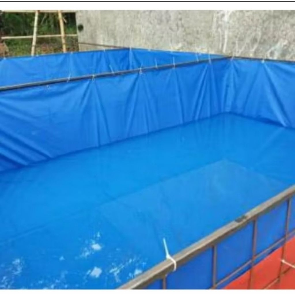 terpal kolam  bahan Orchid semi karet