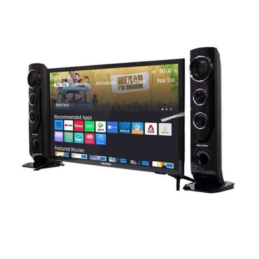 Smart tv 32 inch polytron PLD 32TC speaker tower Tv polytron 32 inch smart