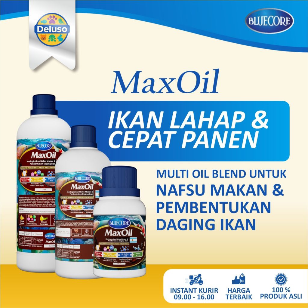 MAXOIL VITAMIN IKAN - MENAMBAH NAFSU MAKAN SEMUA JENIS IKAN