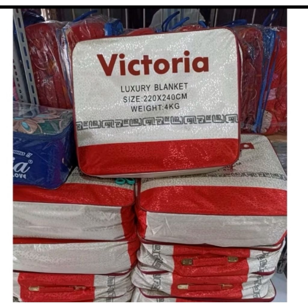selimut original Victoria limited edition tebal 2 lapisan
