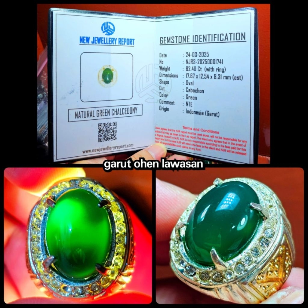 batu ijo Garut kristal asli tambang Ohen