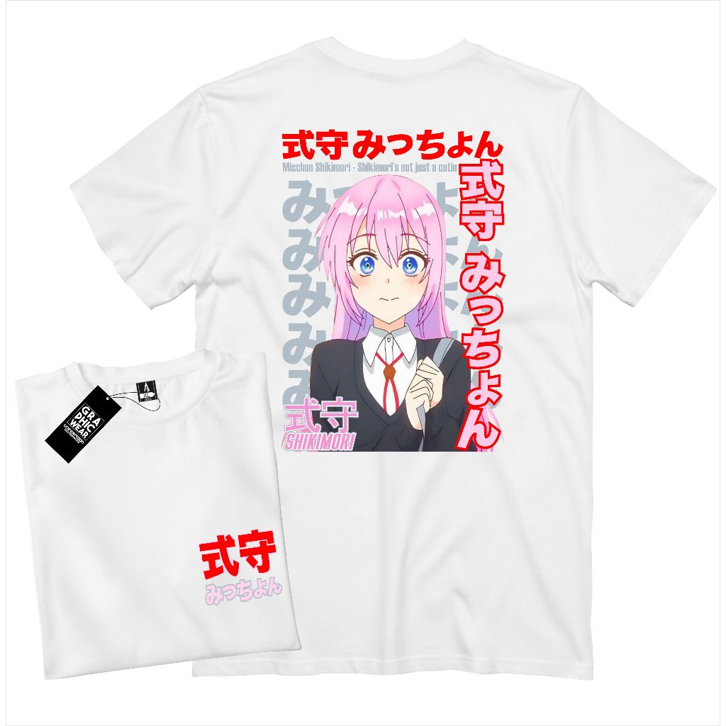 Kaos Anime Micchon Shikimori Cotton Combed 30s Premium