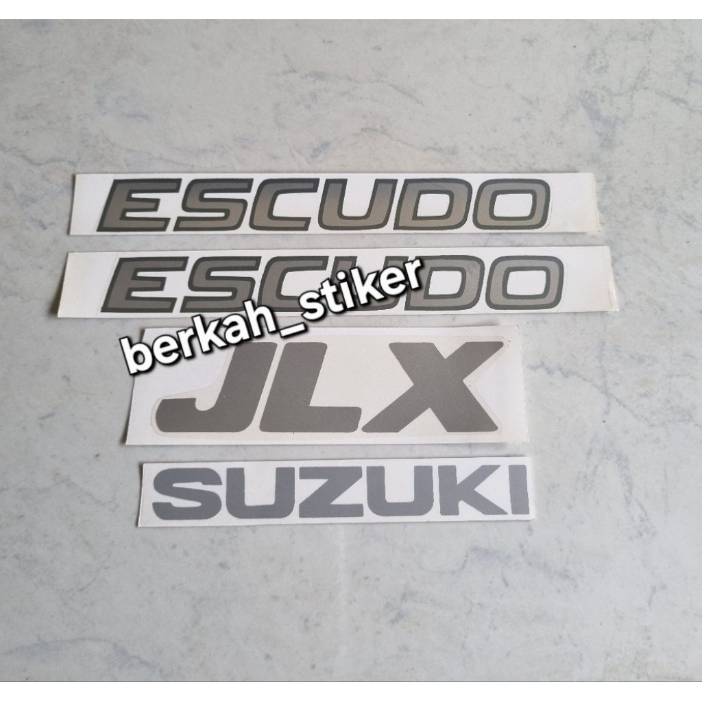 Jungle_Shop_ Stiker Sticker Tulisan Escudo,Suzuki/Stiker Jlx/Suzuki/Emblem Eskudo/Stiker