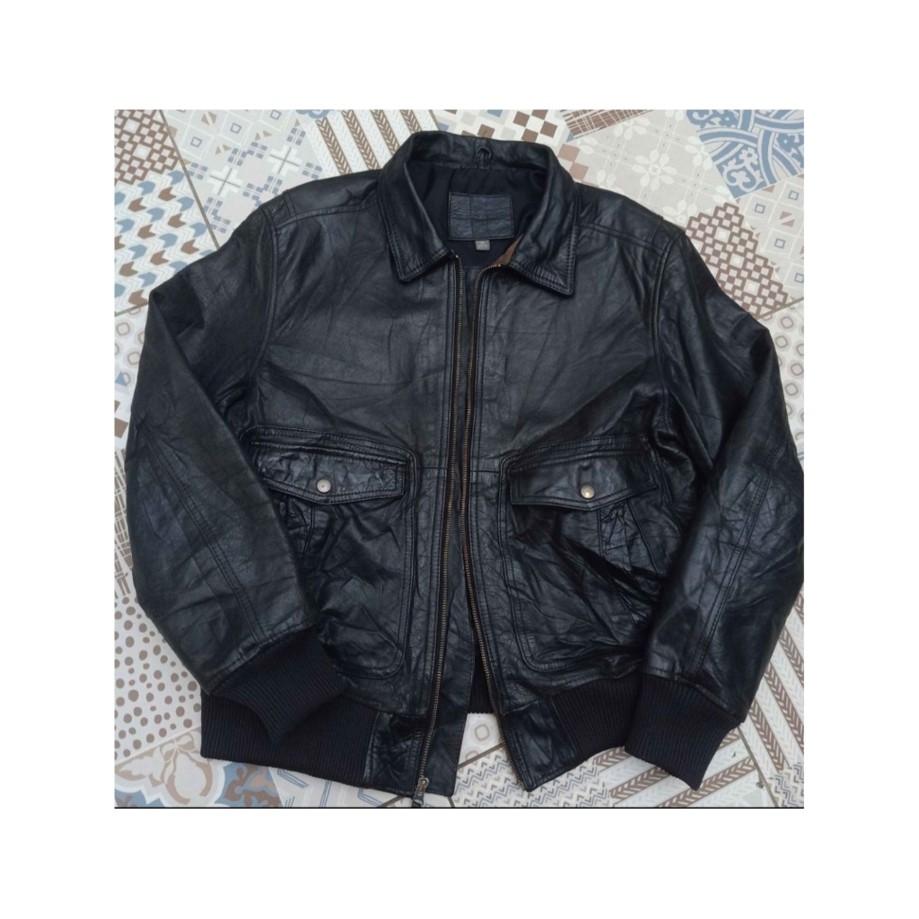 jaket kulit model pilot