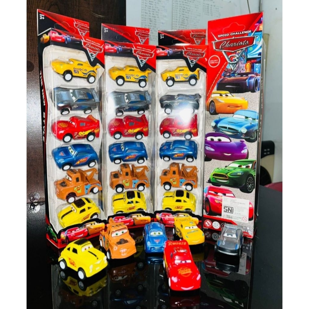IVANDERTOYS-Mainan Mobil Cars Mobil Cars Pullback Mini Isi 6 Pcs