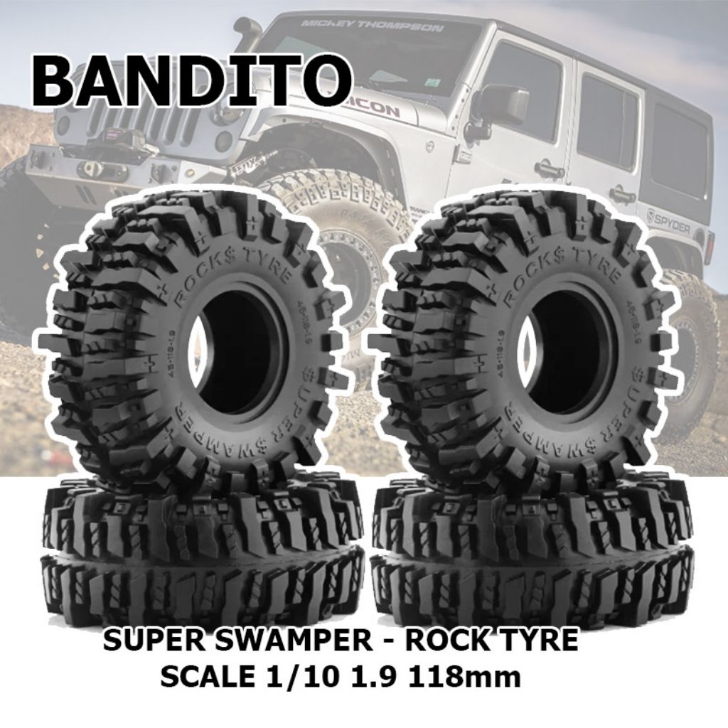 BANDITO Ban RC Adventure V23 Super Swamper SLINGER Rock Tyre 1.9 118mm
