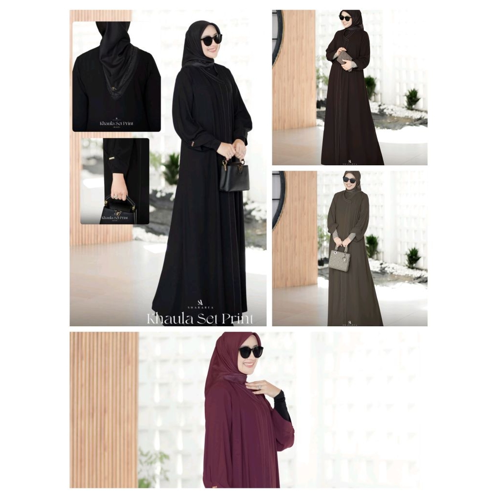 KHAULA SET PRINT by Shararea (Set Scarf)