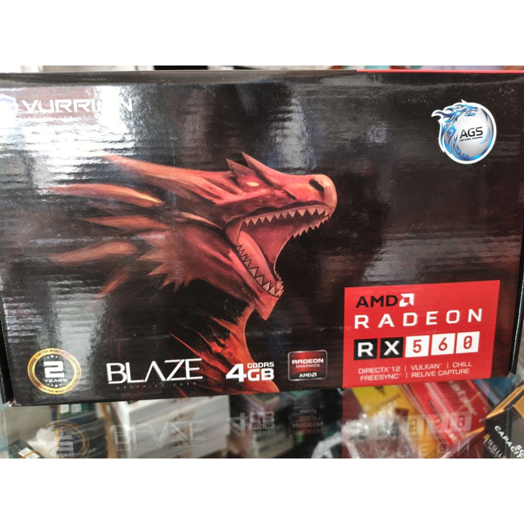 GRAFIC CARD VURRION AMD RX 560 4GB DDR5 128BIT