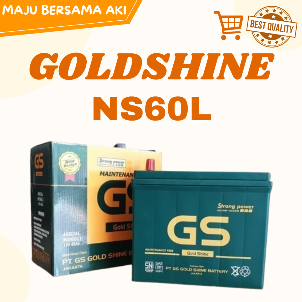 Aki Mobil Suzuki Aerio GS Battery NS60L (46B24L) Aki Kering -L
