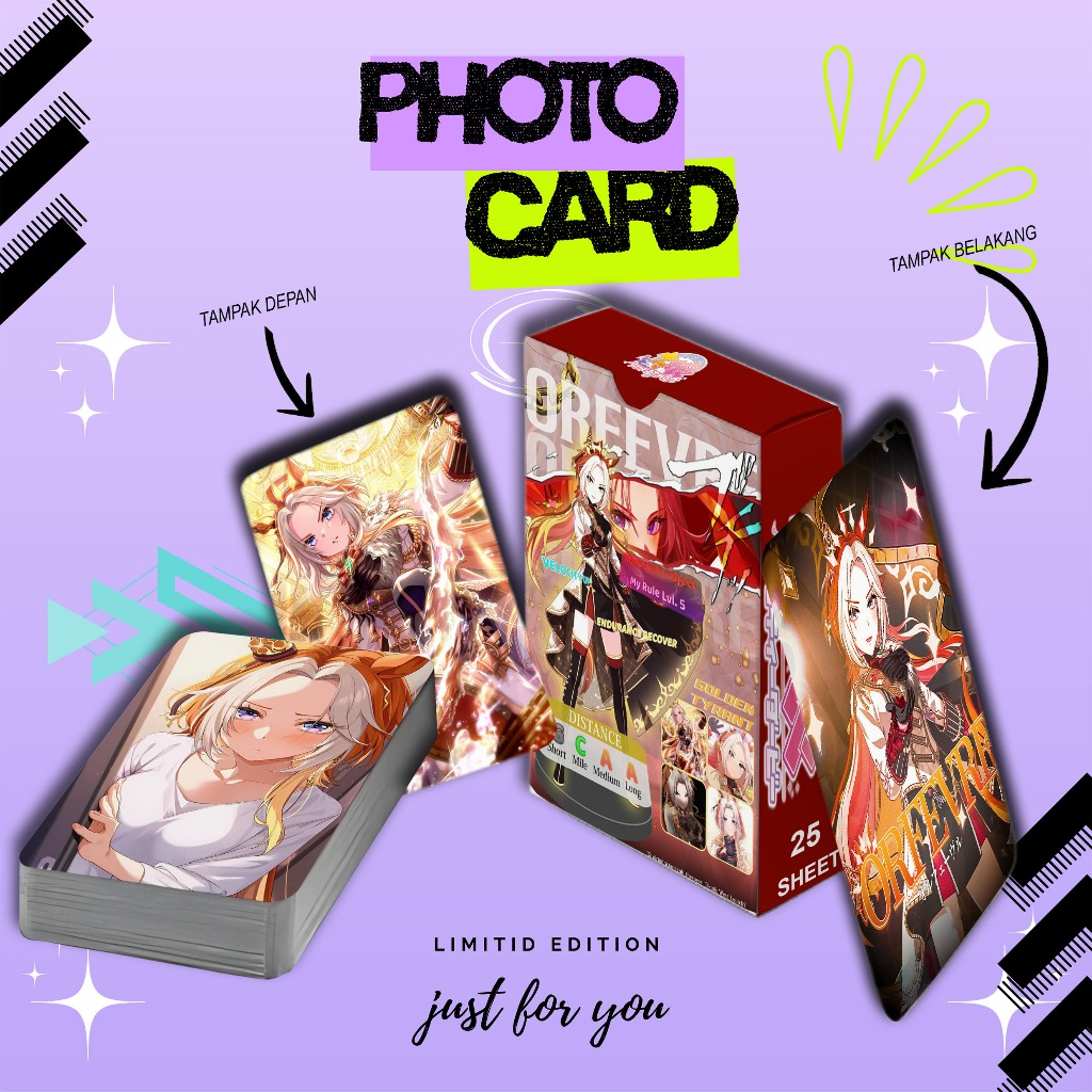 PHOTOCARD SET TERBARU ORFEVRE UMA MUSUME PREMIUM ISI 25 PCS FREE BOX