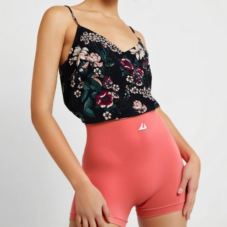 Celana Korset Pinggang/ Celana Legging Olahraga Petak Pinggang /Wanita Korset Bentuk Petak Import