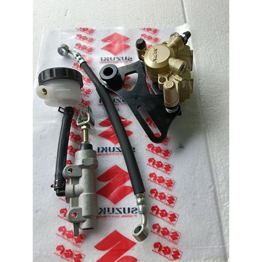 (RAJA MOTOR)PAKET KOMPLIT REM BELAKANG SUZUKI SATRIA FU