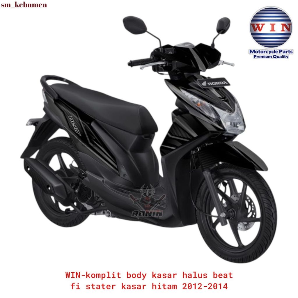 WIN - full set komplit body kasar halus beat fi old 2012-2014 hitam K25