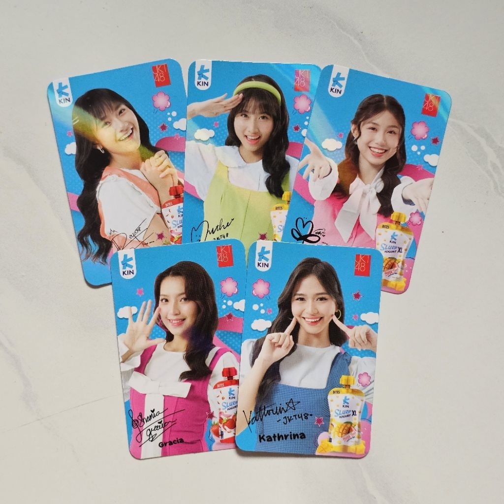 Photocard JKT48 X KIN Volume 2 (Freya, Muthe, Michie,Gracia)