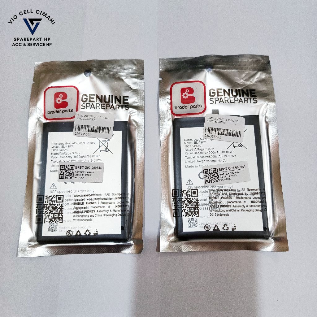 BP Batre BraderParts Infinix Note 11 X663 BL-49KX | BL49KX | BL 49KX