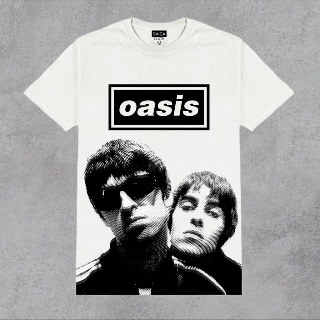 Baju Oasis Liam Gallagher X Noel Gallagher premium cotton