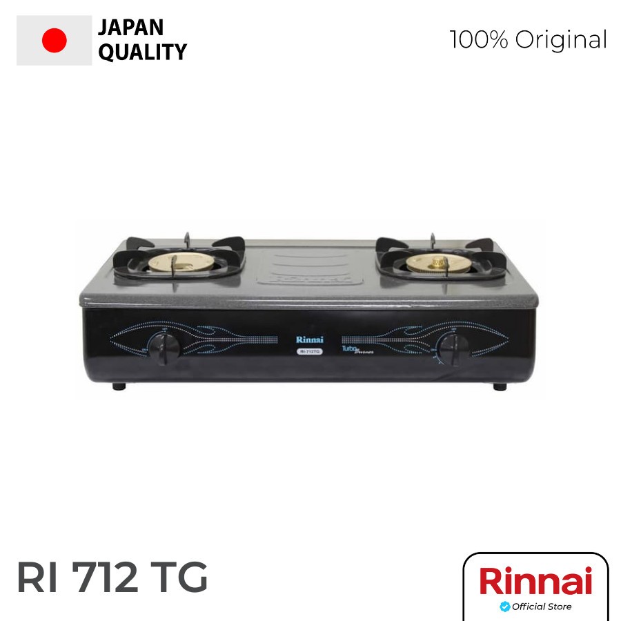 Kompor Rinnai 712 TG Api Turbo 2 Tungku