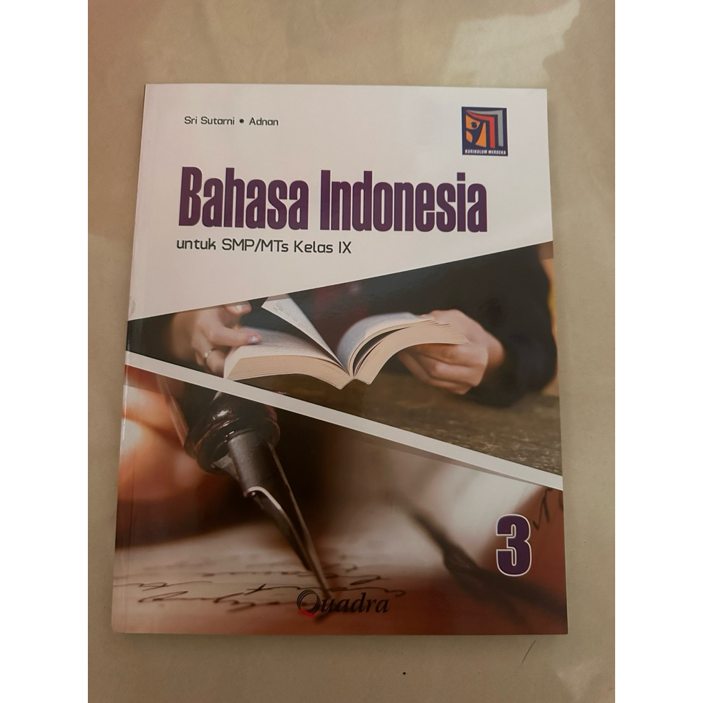 Sale brand new Buku Bahasa indonesia kelas 9 Quadra