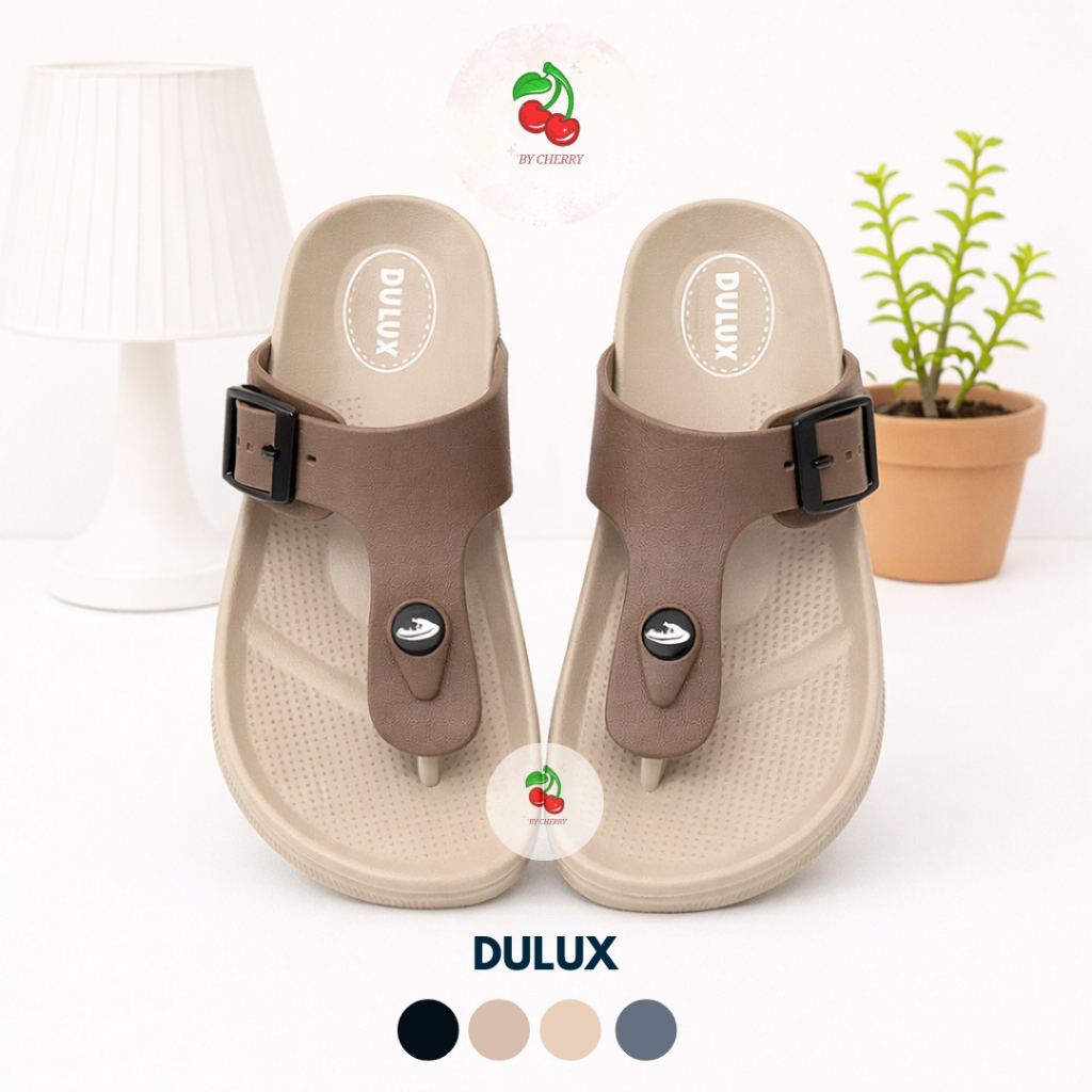 BYCHERRY - (Size 36-44) VARO Dulux 213 Sandal DEWASA Karet Jepit Sandal Wanita Sandal Pria Polos