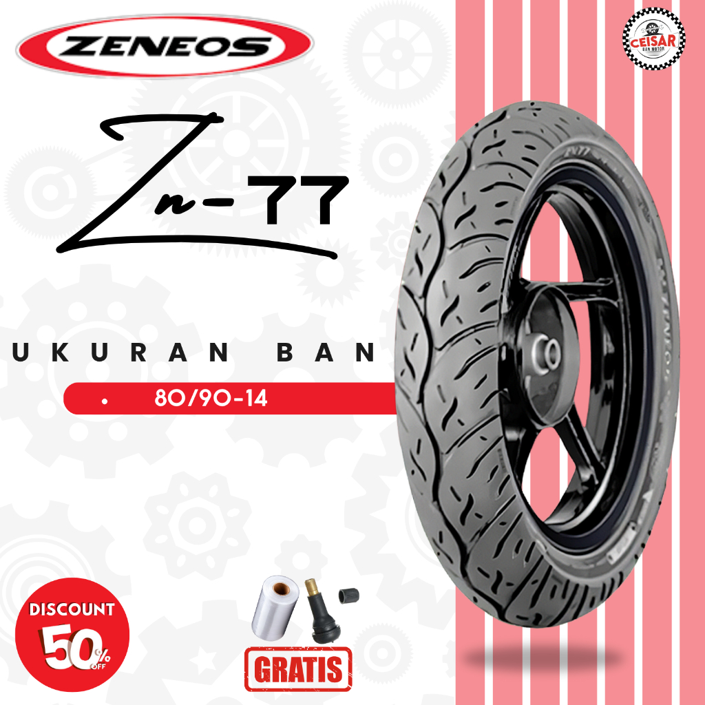 Ban Motor Matic Zeneos ZN77 80/90 Ring 14 Tubeless