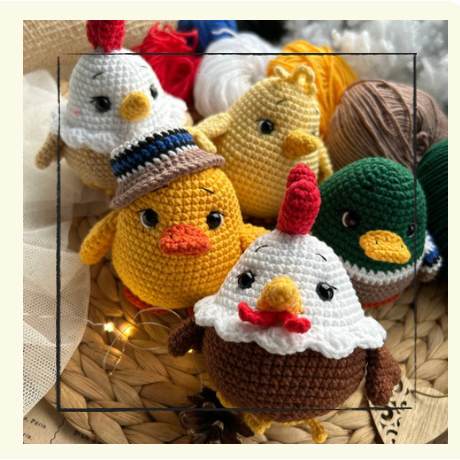 Easter set {Amigurumi/Crochet Pattern}
