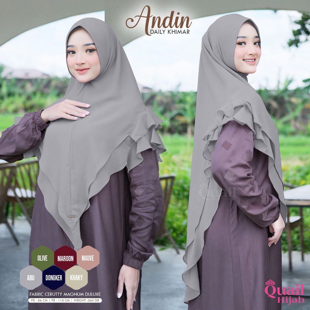 Quail Hijab - ANDIN DAILY KHIMAR ORI QUAIL