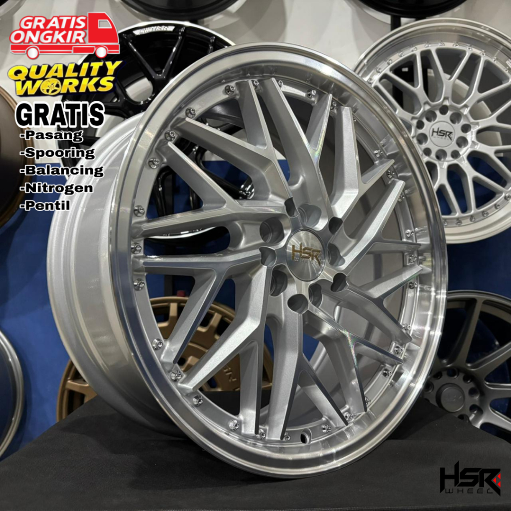Velg Racing Ring 17 HSR Wheel Sepulu Mobil Ertiga BRV Stargezer Sienta