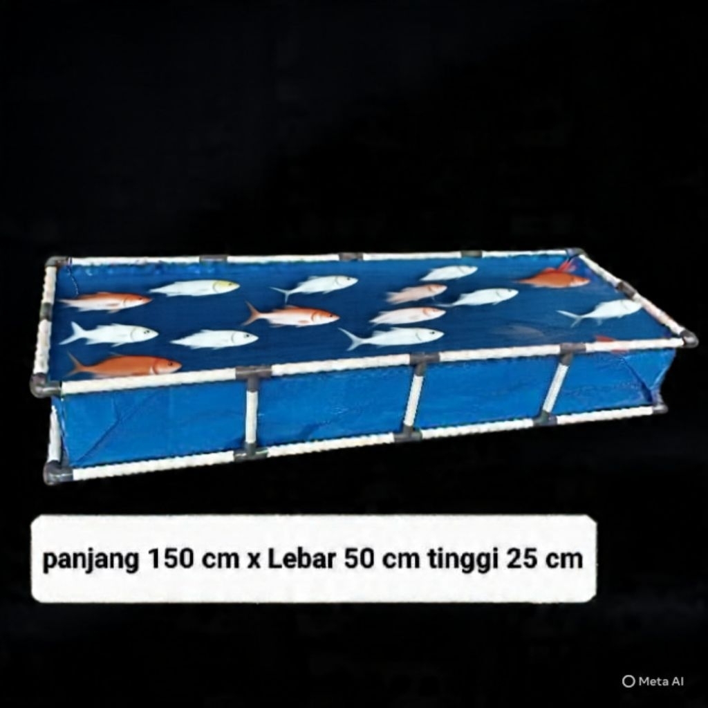 kolam ikan terpal fullset kolam ikan lele rangka