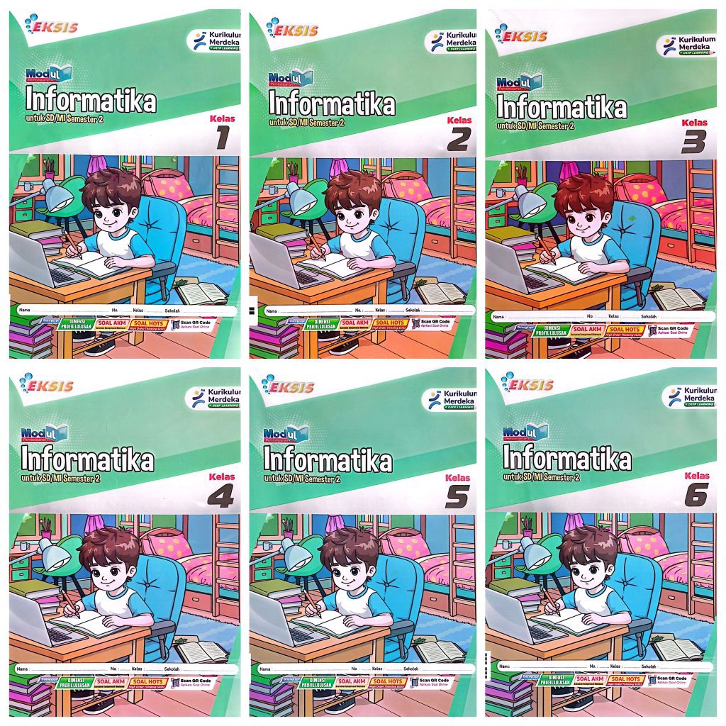LKS EKSIS SD MI TIK INFORMATIKA KELAS 1 2 3 4 5 6 SEMESTER 2 GENAP KURIKULUM MERDEKA TA.25-26 | EKSI