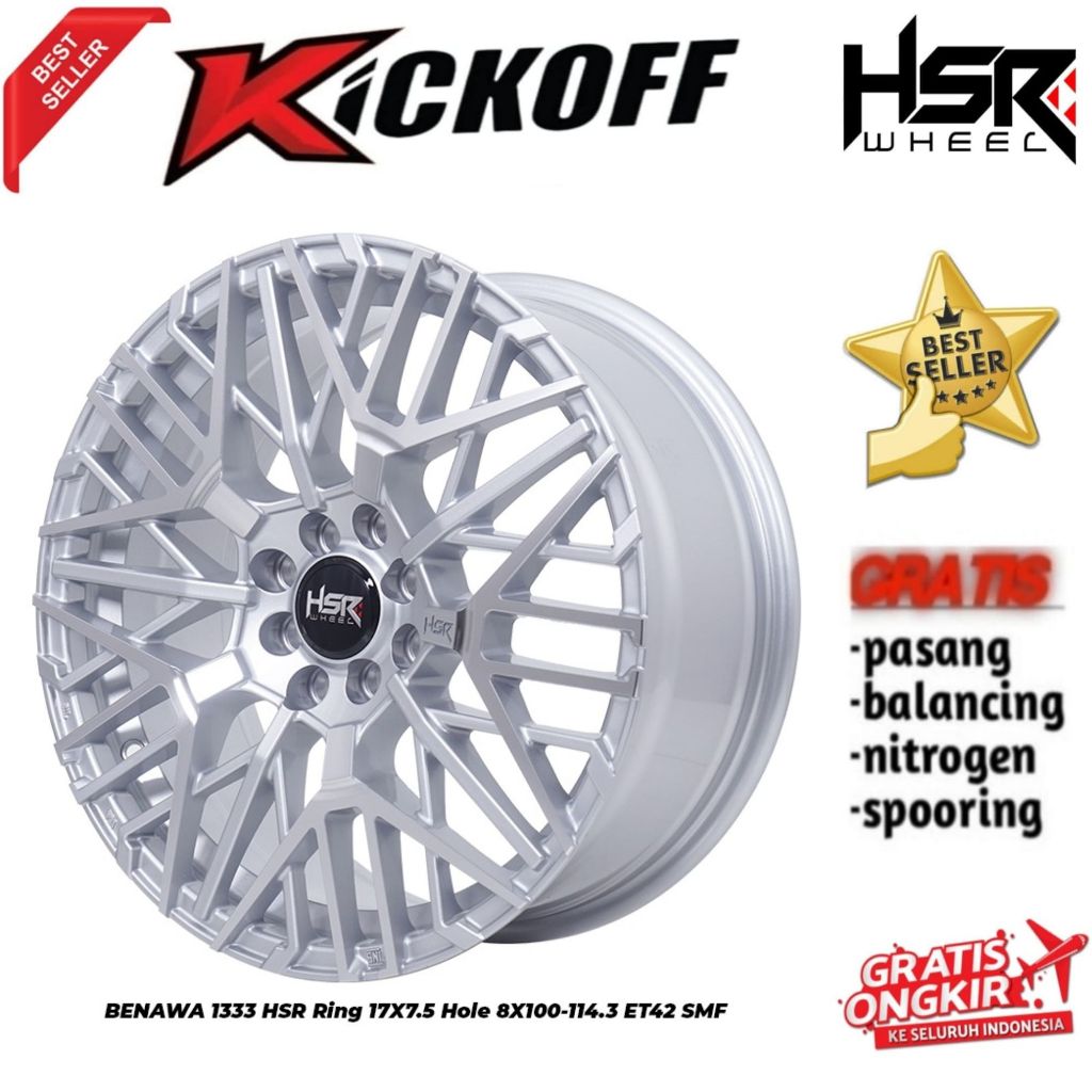 VELG RING 17 BENAWA HSR BUAT MOBIL KIJANG LGX AVANZA XENIA EVALIA YARIS DATSUN JAZZ DLL