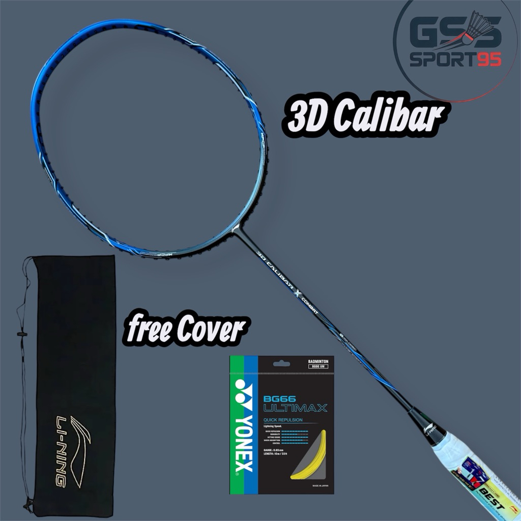 RAKET BADMINTON LINING 3D CALIBAR X COMBAT