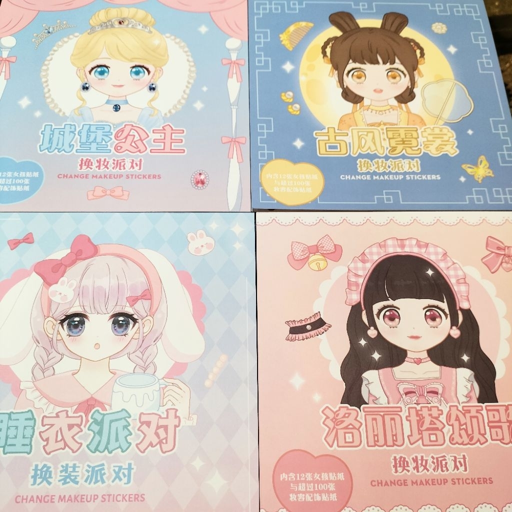 Buku Stiker Makeup DIY anak perempuan kekinian