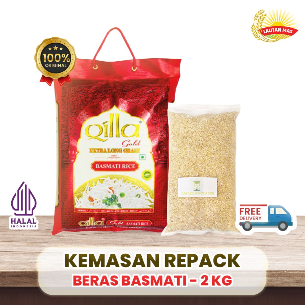 Beras Qilla Gold Beras Basmati 2KG (Repack)