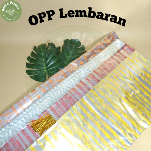 [10 lembar] Plastik OPP Lembaran | OPP Parcel Kado Motif 70 x 80
