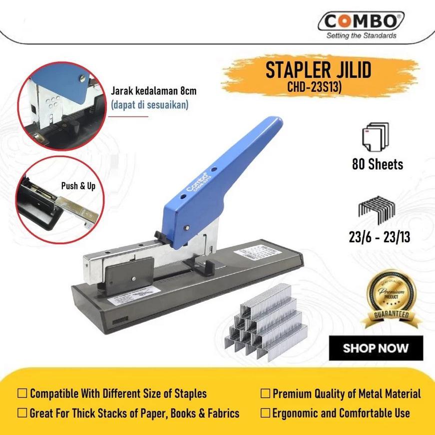 Combo Stapler Jilid Heavy duty type CHDS-2313 / Hekter Jilid / Meja