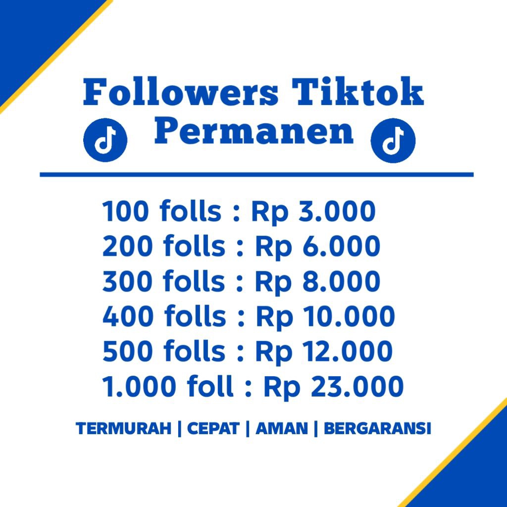 FOLLOWERS TIKTOK PERMANEN