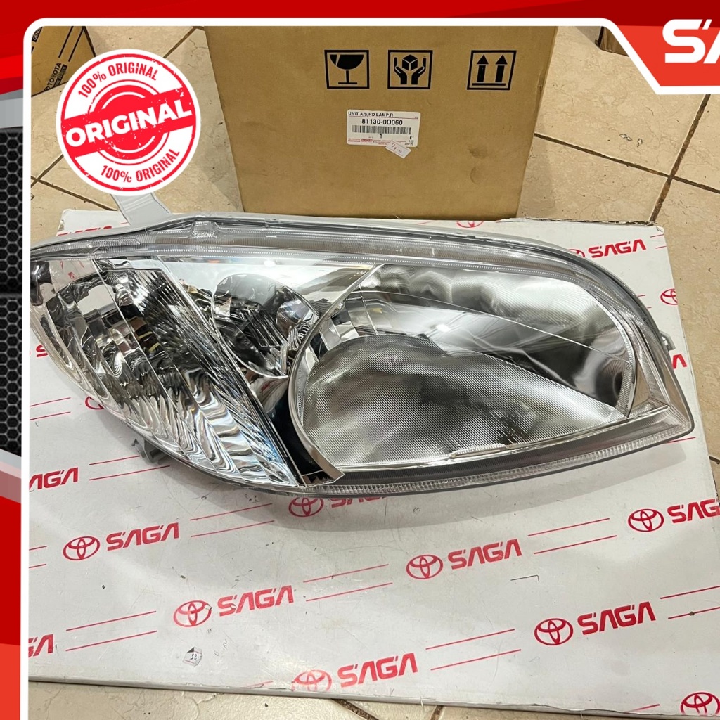 SAGA | Unit Headlamp / Lampu Depan Kanan Vios Gen 1 Original 81130-0D060