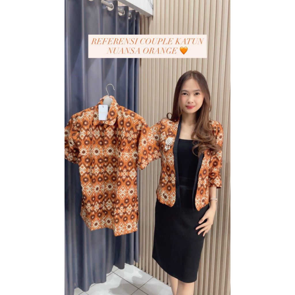 Couple Endek Katun Print/Couple Endek/Endek Bali