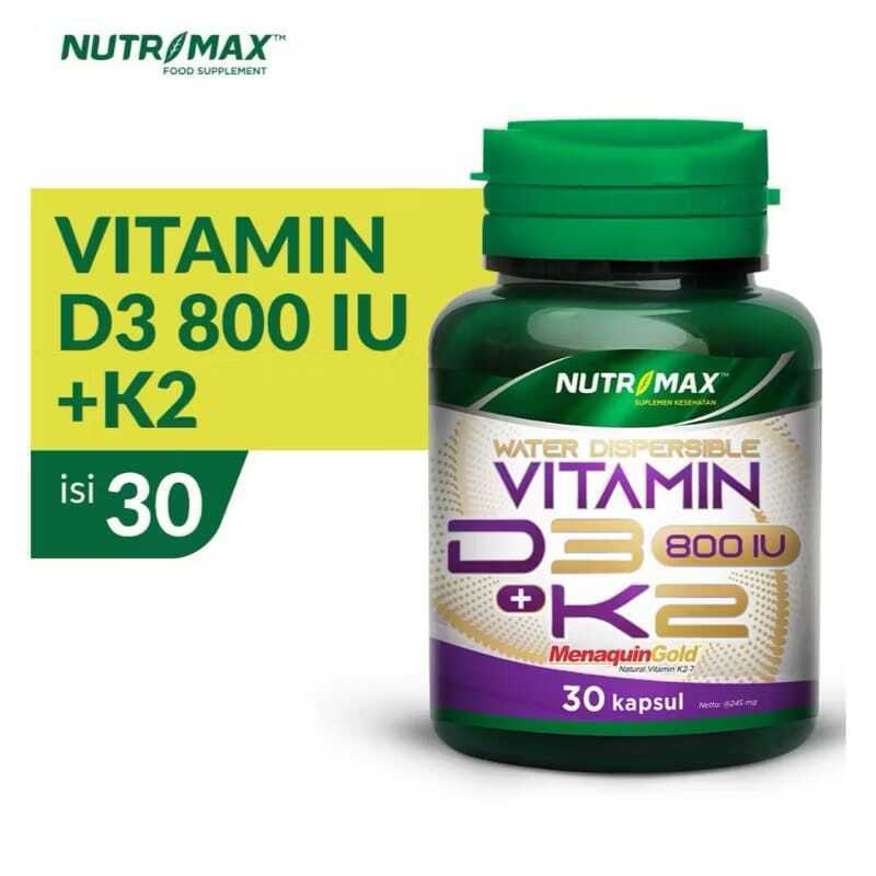 Nutrimax Water Dispersible Vitamin D3 + K2 Suplementasi vitamin D3 dan vitamin K2