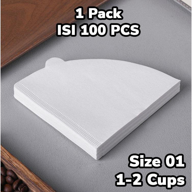 Kertas Penyaring Kopi Alat Penyaring  Kopi Filter Saringan Kopi Drip Cafe Paper Filter Coffee