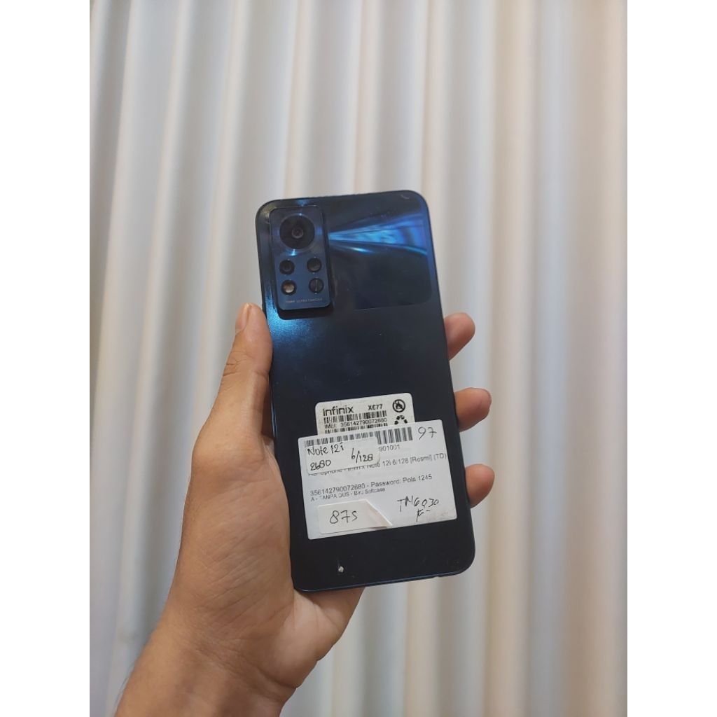 HANDPHONE HP Infinix Note 12i 6/128 Second Original Murah bergaransi
