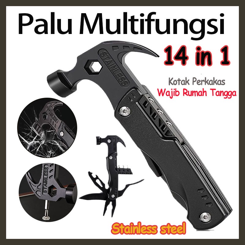 Palu kambing 14 in 1 palu multifungsi serbaguna tepung palu mini palu gagang