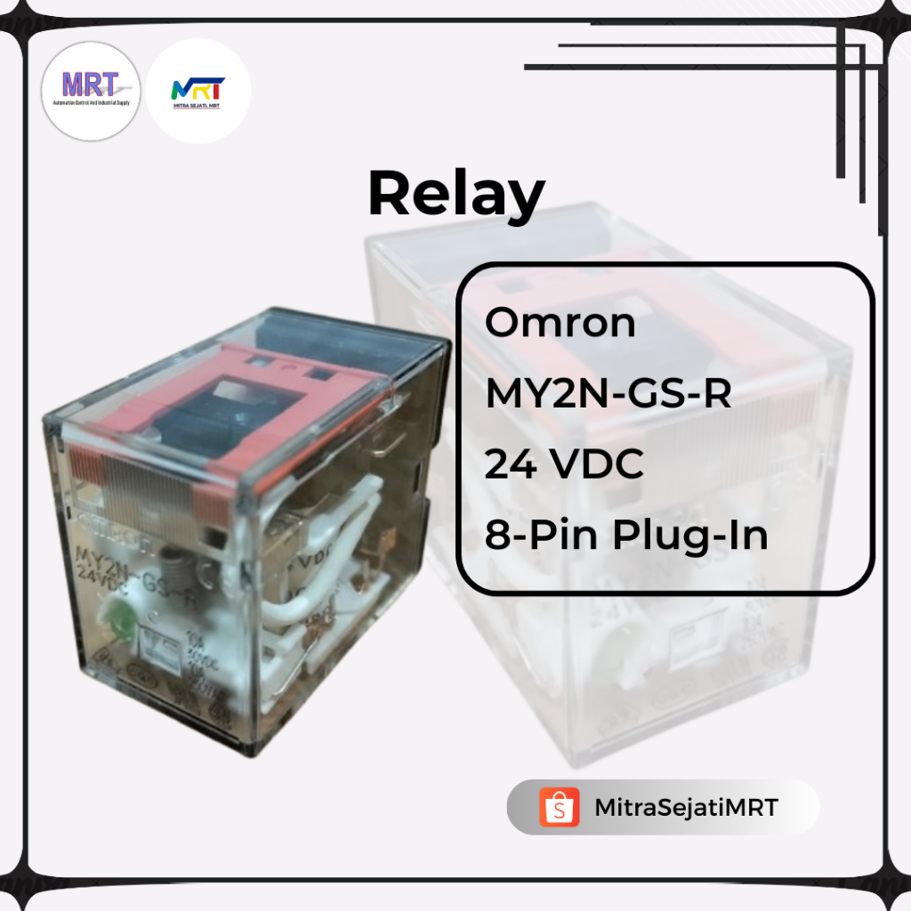 Omron MY2N-GS-R Relay 24VDC DPDT | Relay Omron MY2N GS R 8 Pin Original