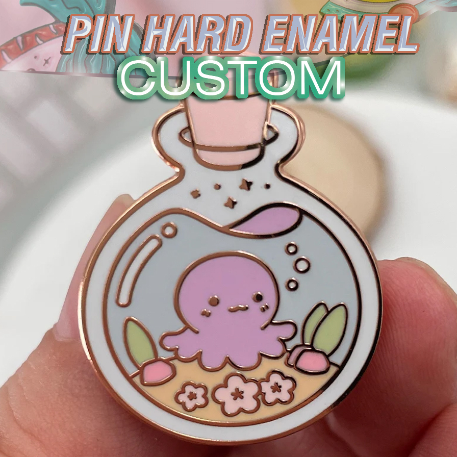 Pin Enamel Custom Desain Sendiri Souvenir jenis hard enamel pin buat emblem komunitas dan kelompok
