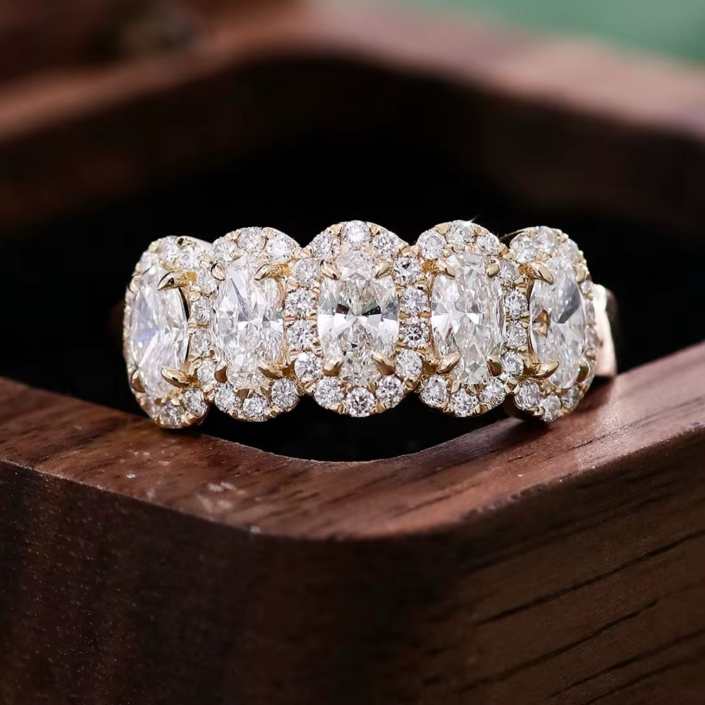 Cincin Listring Oval gold / cincin listring wanita antikarat