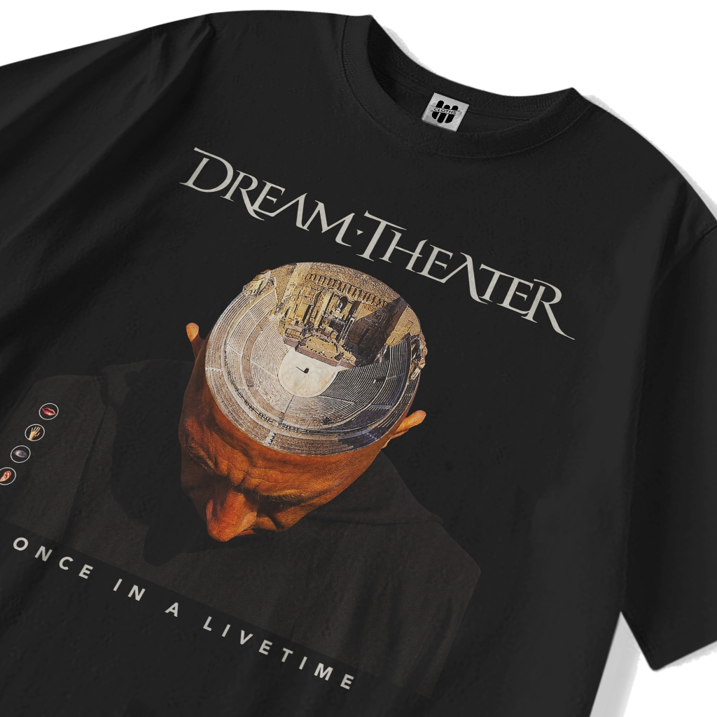 T-Shirt Merchandise DREAM THEATER - Once In A Livetime | Bootleg Official MFCLTHS.ID