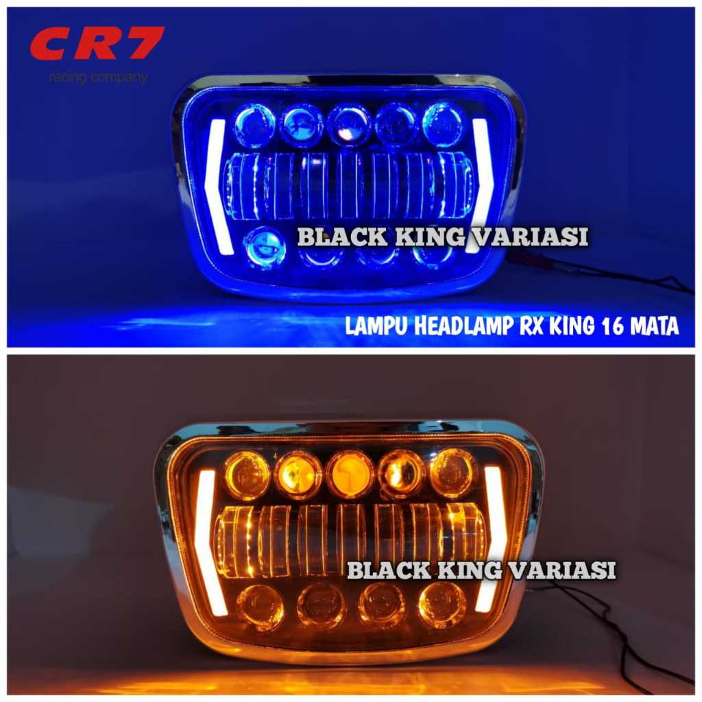PROMO Lampu Rx King New Headlamp Rx King Oval Lampu Depan Rx King 16 Mata Led Rx King New