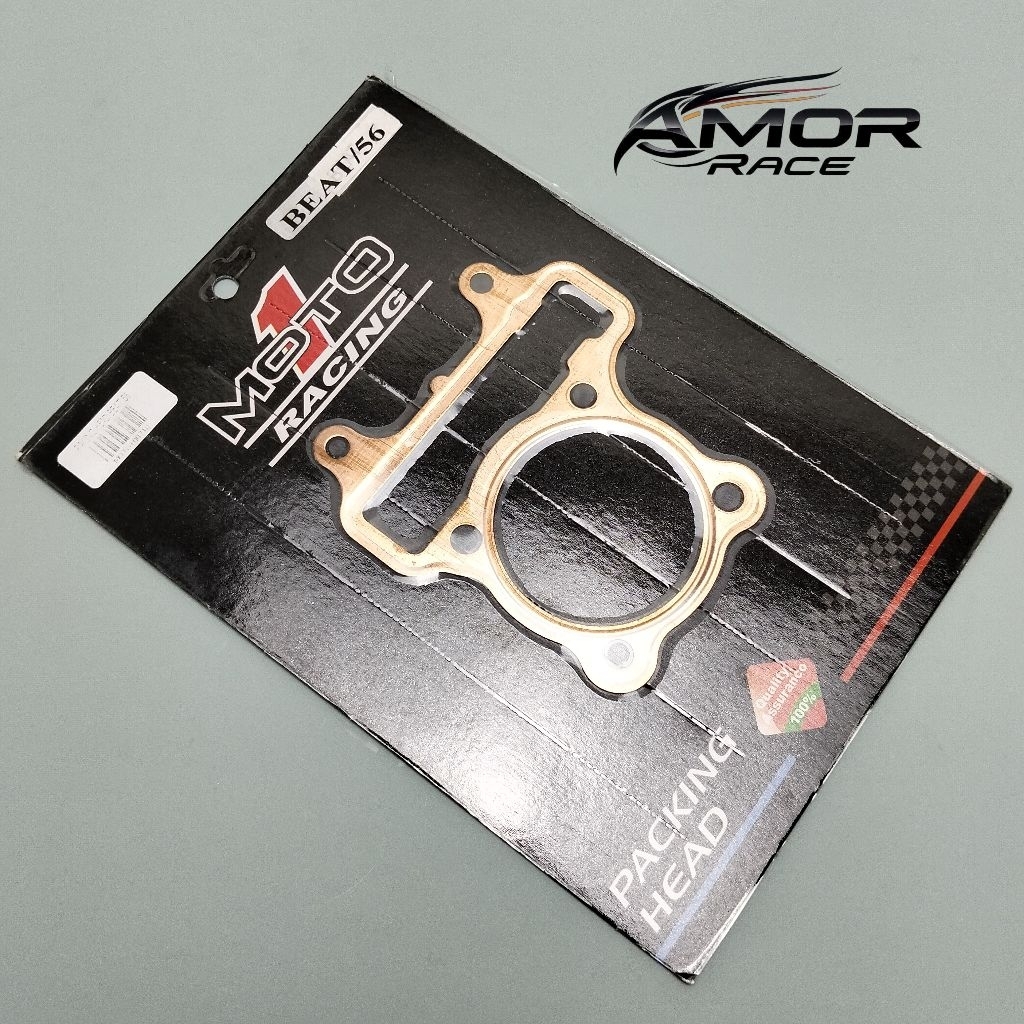 PAKING HEAD TEMBAGA MOTO 1 BEAT KARBU SCOOPY KARBU SPACY KARBU UK. 56 MM TEBAL  0,5 MM